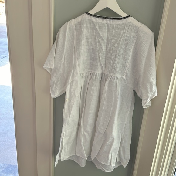 J. Crew Embroidered Tassel Beach Tunic - Picture 5 of 5